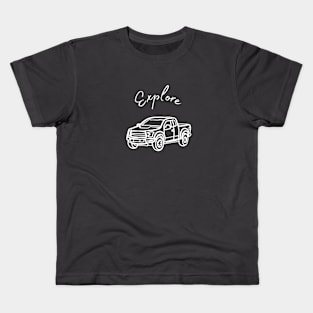 Truck - Explore Kids T-Shirt